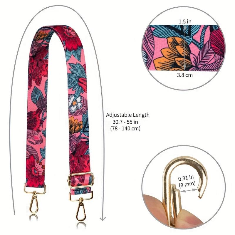 Ethnic Style Adjustable Bag Shoulder Strap Replacement