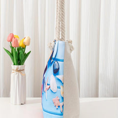 Beach Pattern Oversized Shoulder Bag Canvas Tote Bag