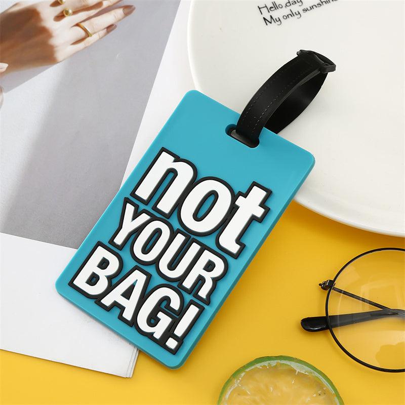 Silicone Letter Luggage Tag, Durable