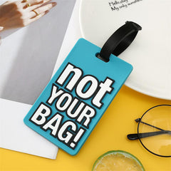 Silicone Letter Luggage Tag, Durable
