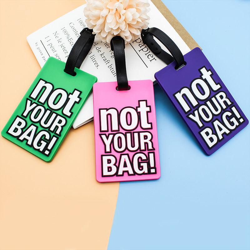 Silicone Letter Luggage Tag, Durable