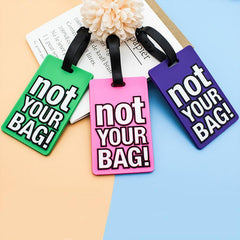 Silicone Letter Luggage Tag, Durable