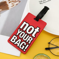 Silicone Letter Luggage Tag, Durable