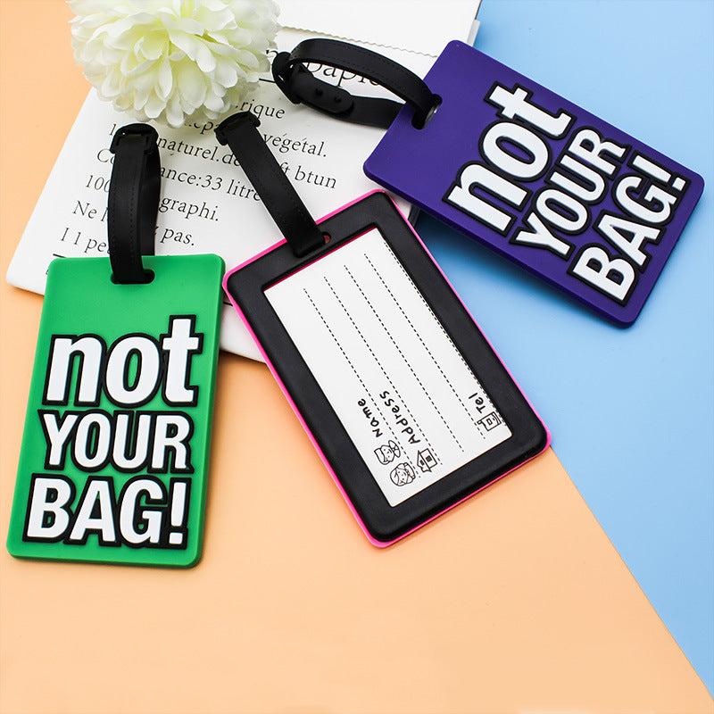 Silicone Letter Luggage Tag, Durable