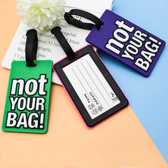 Silicone Letter Luggage Tag, Durable