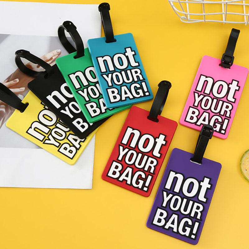 Silicone Letter Luggage Tag, Durable