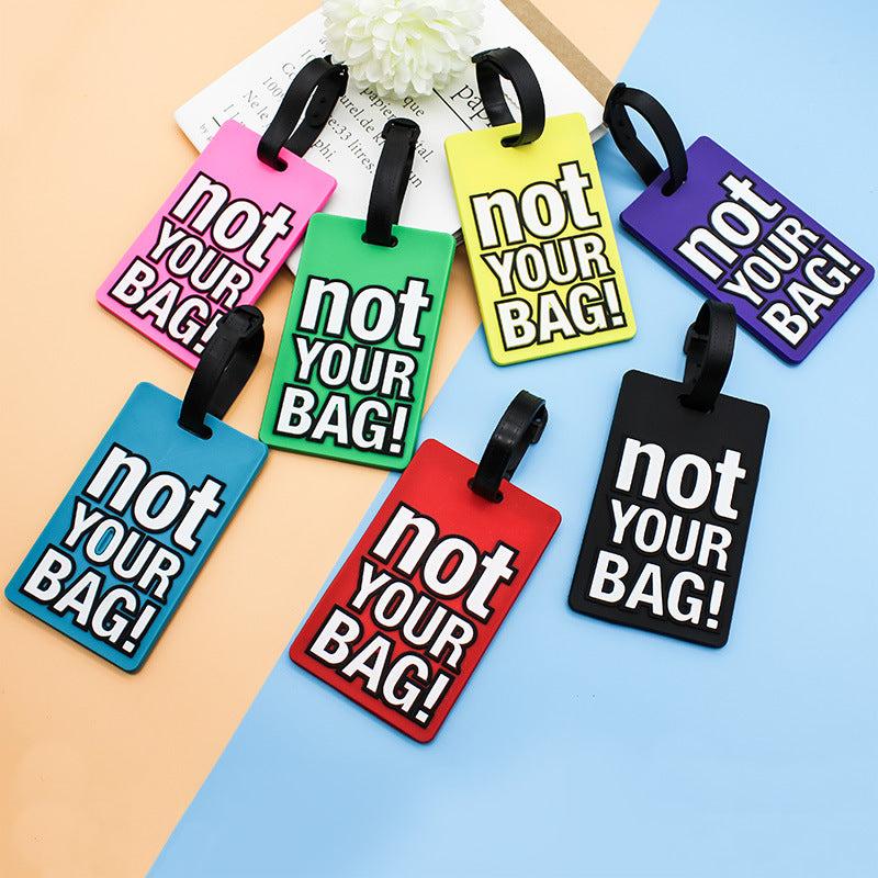 Silicone Letter Luggage Tag, Durable