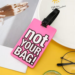 Silicone Letter Luggage Tag, Durable