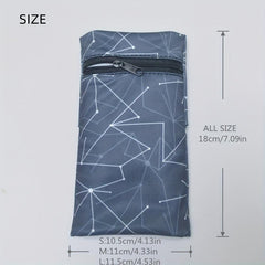 2 Pcs Classic Pattern Multifunctional Wrist Storage Bag Outdoor Zip Bag
