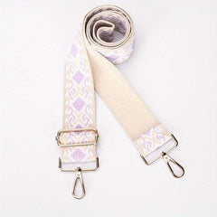 Geometric Pattern Wide Shoulder Strap for Bags and Guitars