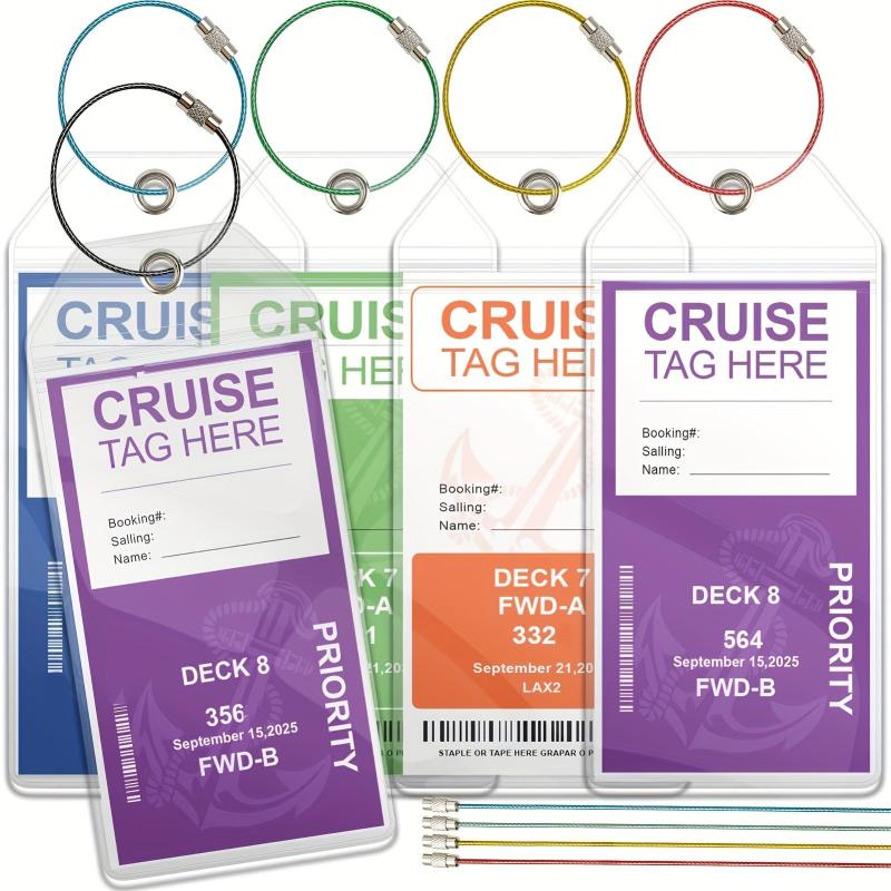 Cruise Luggage Tag PVC Transparent Ziplock Luggage Tag