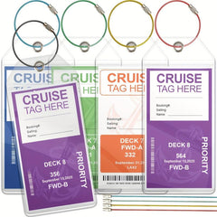 Cruise Luggage Tag PVC Transparent Ziplock Luggage Tag