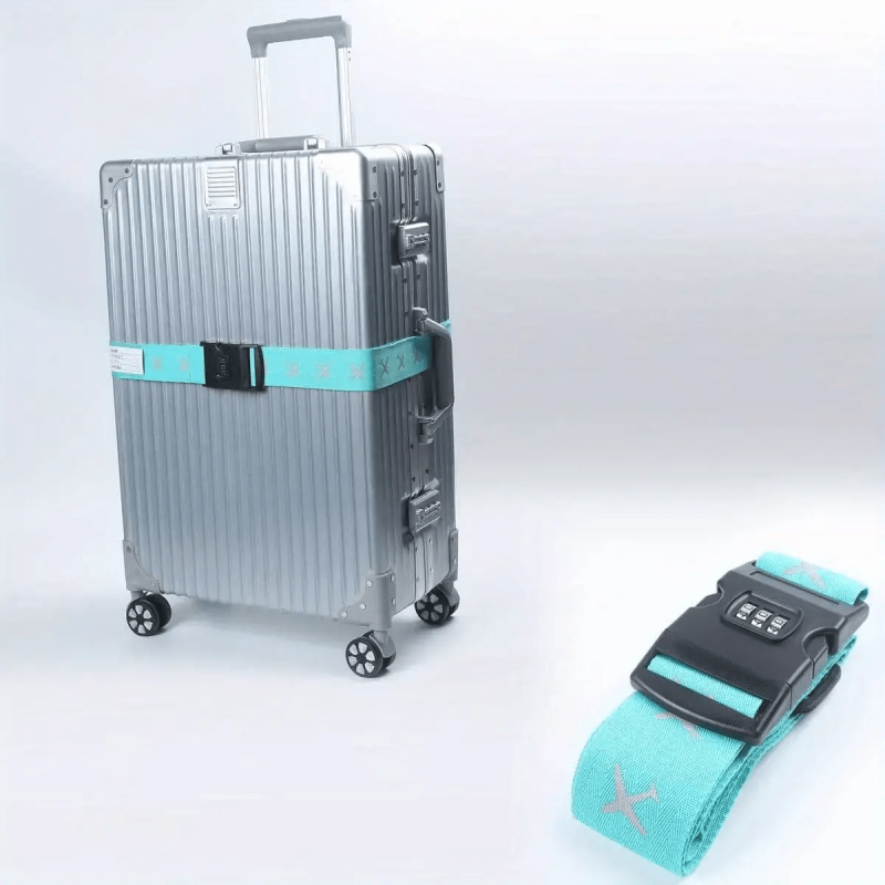 Luggage Strap w/ Password Lock Reflective Packing Strap