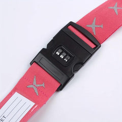 Luggage Strap w/ Password Lock Reflective Packing Strap