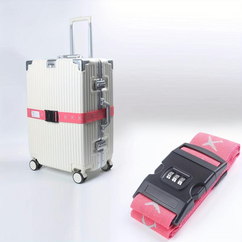 Luggage Strap w/ Password Lock Reflective Packing Strap