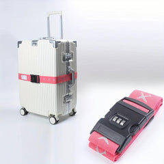 Luggage Strap w/ Password Lock Reflective Packing Strap