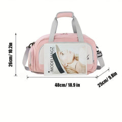 Colorblock Sports Handbag Duffle Backpack
