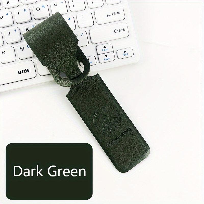 1pc Double sided PU Leather Luggage Tag Travel Essential Accessories