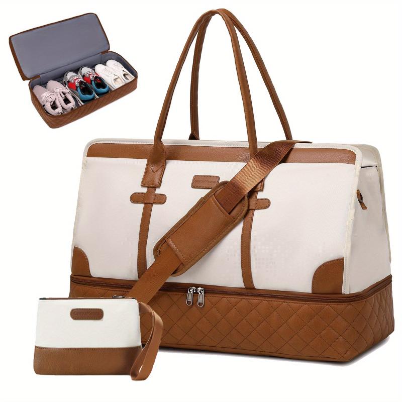 Large Capacity Duffle Bag Set Lightweight Luggage Bag With Shoe Compartment