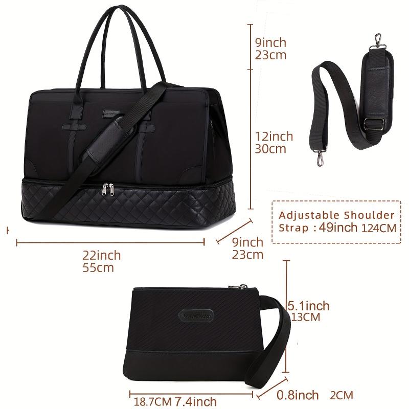 Large Capacity Duffle Bag Set Lightweight Luggage Bag With Shoe Compartment