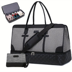 Large Capacity Duffle Bag Set Lightweight Luggage Bag With Shoe Compartment