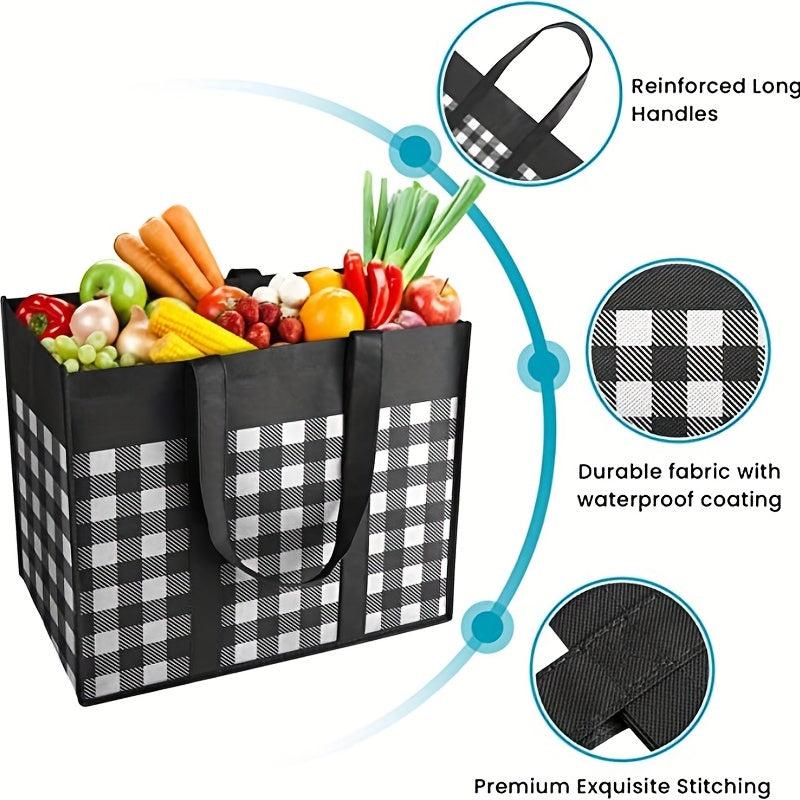 Thick Reusable Luggage Bag Shopping Tote with Reinforced Handles