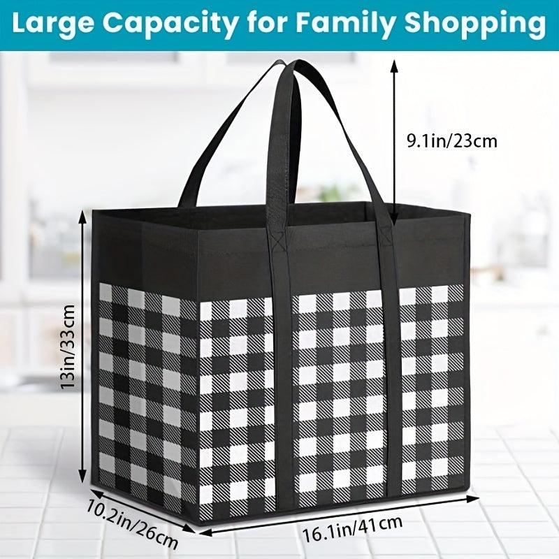 Thick Reusable Luggage Bag Shopping Tote with Reinforced Handles