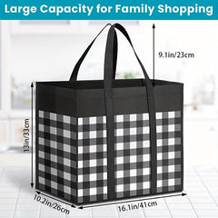 Thick Reusable Luggage Bag Shopping Tote with Reinforced Handles