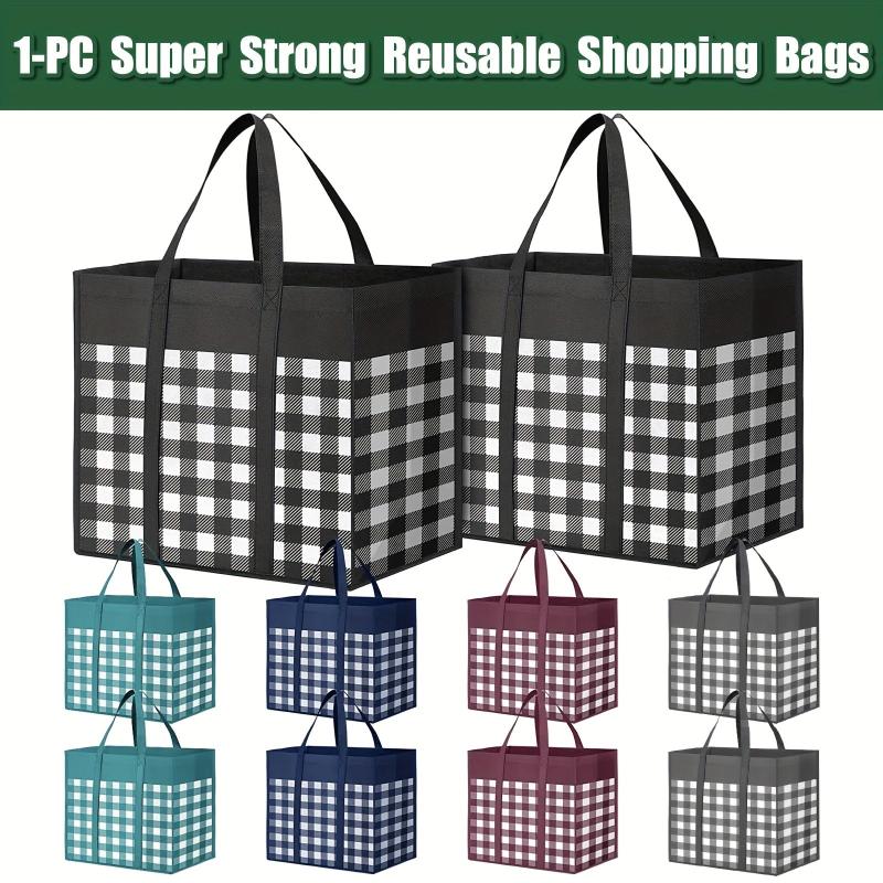 Thick Reusable Luggage Bag Shopping Tote with Reinforced Handles