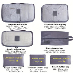7pcs Large Capacity Travel Storage Bags Set