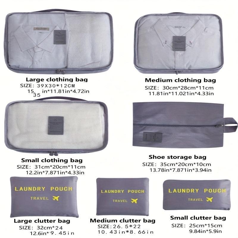 7pcs Large Capacity Travel Storage Bags Set