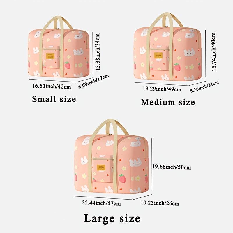 Travel Cartoon Pattern Luggage Bag Zipper Dustproof Organizer