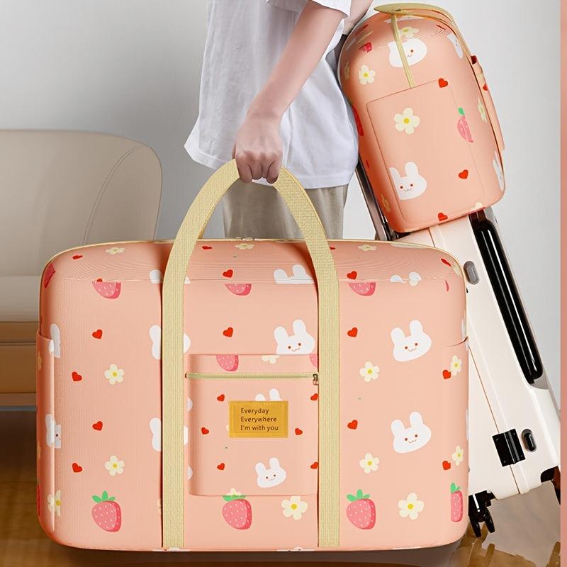 Travel Cartoon Pattern Luggage Bag Zipper Dustproof Organizer