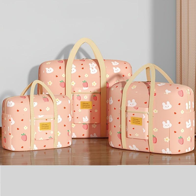 Travel Cartoon Pattern Luggage Bag Zipper Dustproof Organizer