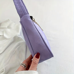 Y2K Shoulder Bag Solid Color Butterfly Chain Strap