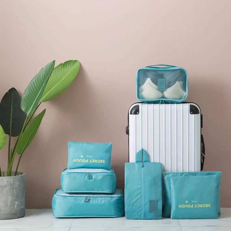 7 Pcs Travel Storage Bags Lightweight Organizers Multifunctional Packages