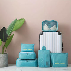 7 Pcs Travel Storage Bags Lightweight Organizers Multifunctional Packages