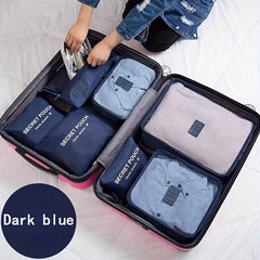7 Pcs Travel Storage Bags Lightweight Organizers Multifunctional Packages