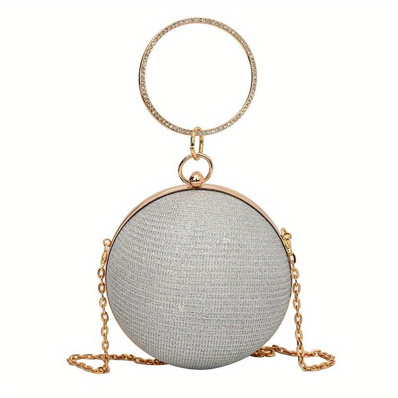 Glitter Handbag with Chain for Party & Wedding