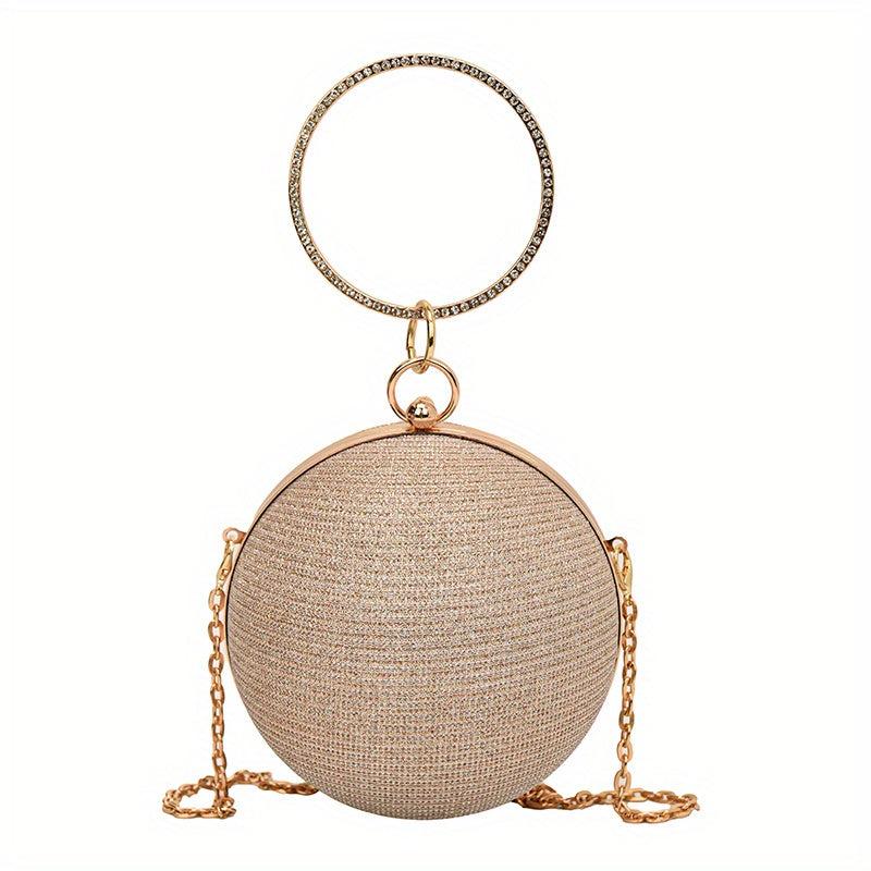 Glitter Handbag with Chain for Party & Wedding
