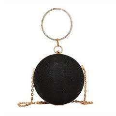 Glitter Handbag with Chain for Party & Wedding