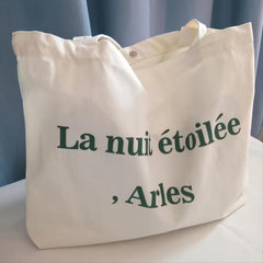 Women's Casual Canvas Shoulder Bag Large Capacity Shopper Bag