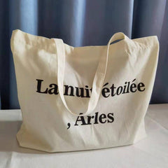 Women's Casual Canvas Shoulder Bag Large Capacity Shopper Bag