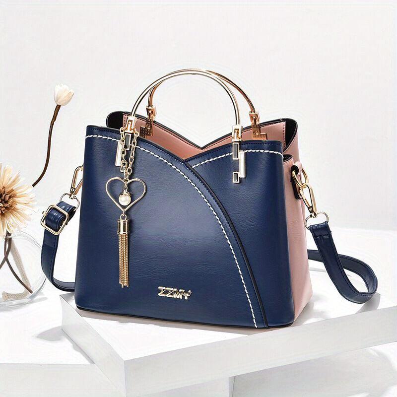 Tassel Crossbody Bag with Top Ring - Stylish and Functional