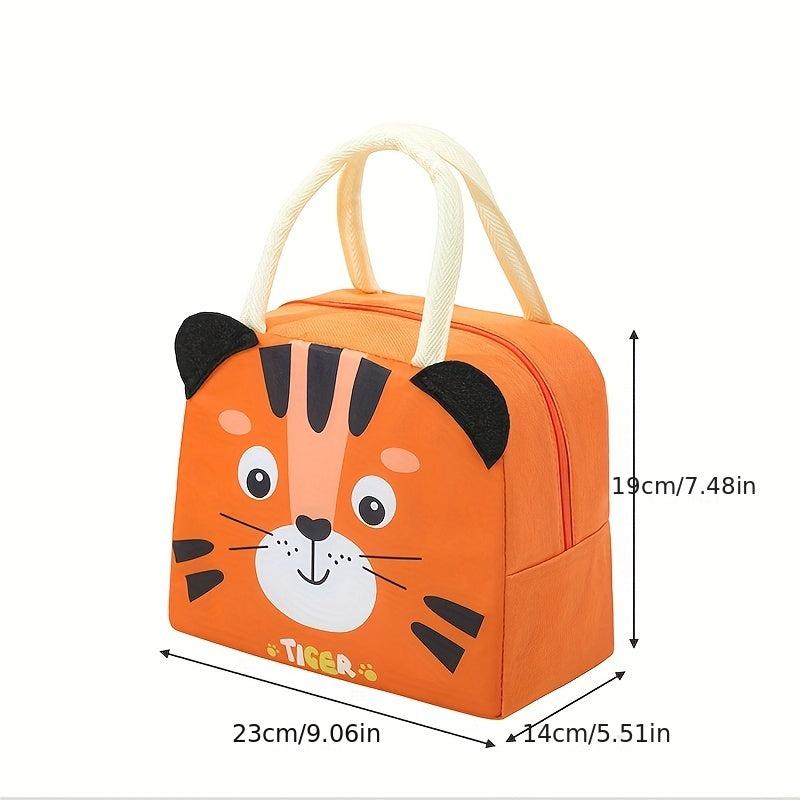 Cartoon Lunch Box Bag Insulated Food Container Portable Meal Bag