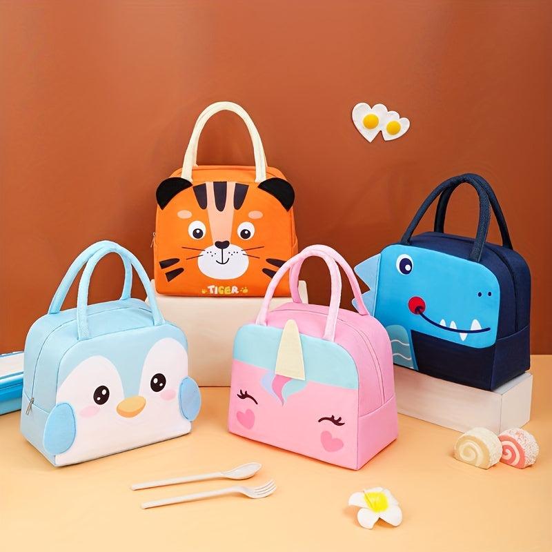 Cartoon Lunch Box Bag Insulated Food Container Portable Meal Bag