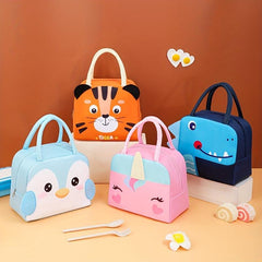 Cartoon Lunch Box Bag Insulated Food Container Portable Meal Bag