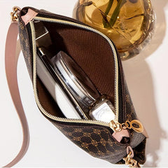 Vintage Pattern Handbag Faux Leather Clutch Multifunctional Cell Phone Bag