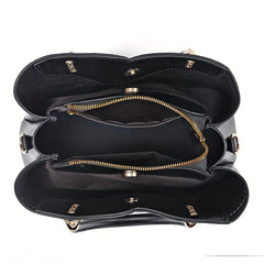 Stylish Crossbody Bag with Tassel Decor and Top Ring for Women