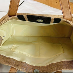 Large Capacity Canvas Tote Bag Lightweight Shoulder Bag